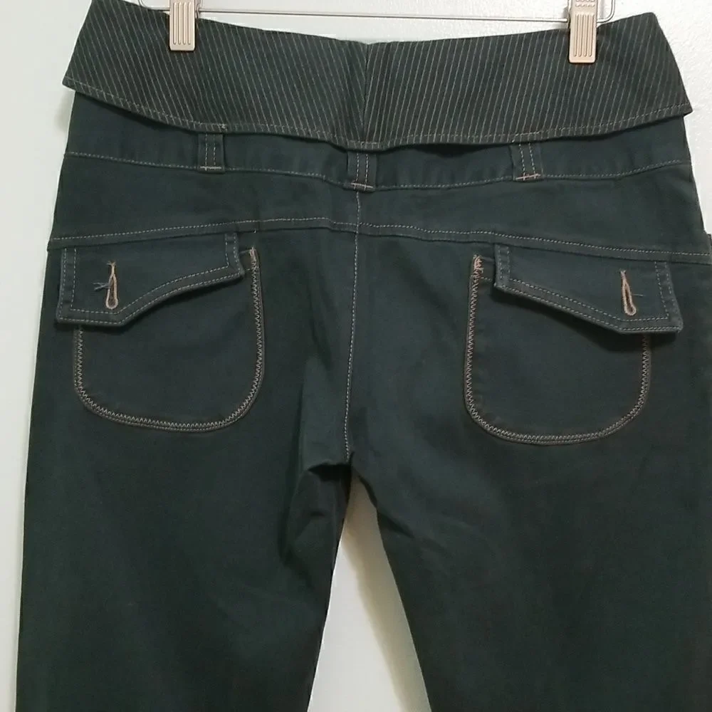 Over the knee shorts, dark green,  size 29.